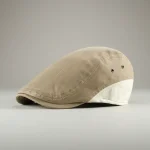 Casquette plate coton beige style golf ajustable - Vue 1 - casquette plate