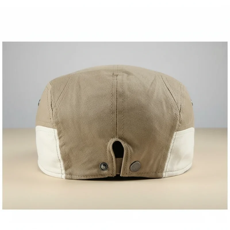 Casquette plate coton beige style golf ajustable - Vue 2 - casquette plate