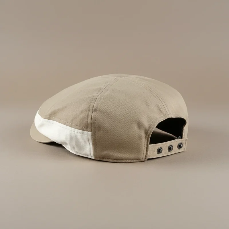 Casquette plate coton beige style golf ajustable - Vue 6 - casquette plate