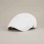 casquette plate coton blanc ajustable - Vue 1 - casquette plate