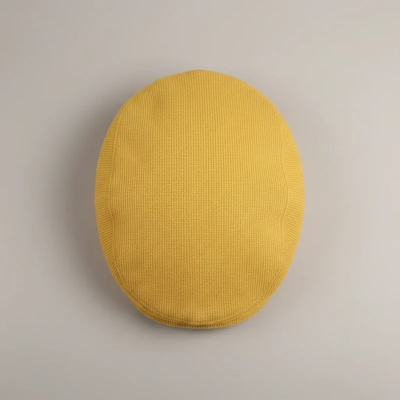 Casquette plate coton et polyester ajustable jaune - Vue 3 - casquette plate