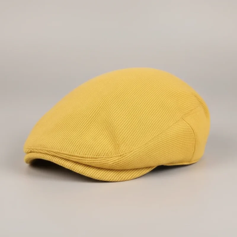 Casquette plate coton et polyester ajustable jaune - Vue 5 - casquette plate