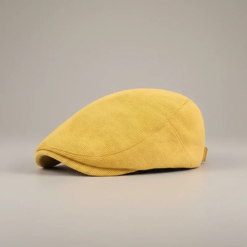 Casquette plate coton et polyester ajustable jaune - Vue 6 - casquette plate