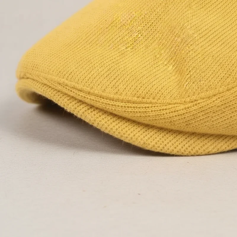Casquette plate coton et polyester ajustable jaune - Vue 7 - casquette plate