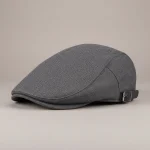 Casquette plate coton homme ajustable classique - Vue 1 - casquette plate