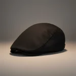 Casquette plate coton homme ajustable noir - Vue 1 - casquette plate