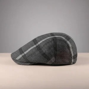 Casquette plate coton homme gris ardoise - Vue 2 - casquette plate