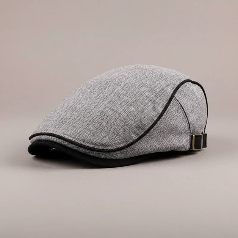 Casquette plate coton homme look vintage - Vue 1 - casquette plate