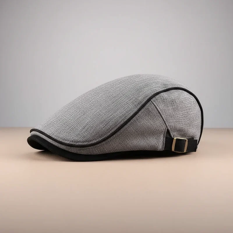 Casquette plate coton homme look vintage - Vue 2 - casquette plate