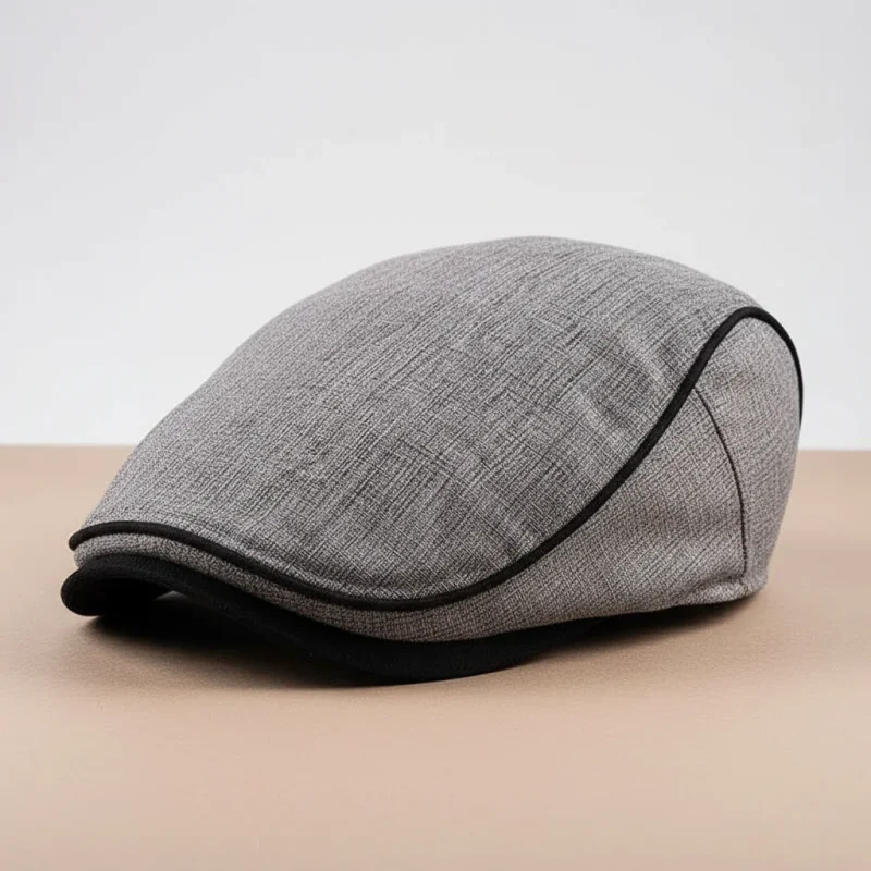 Casquette plate coton homme look vintage - Vue 4 - casquette plate