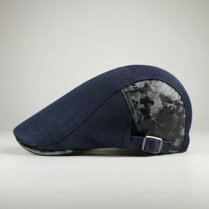 casquette plate coton homme motif patchwork - Vue 2 - casquette plate