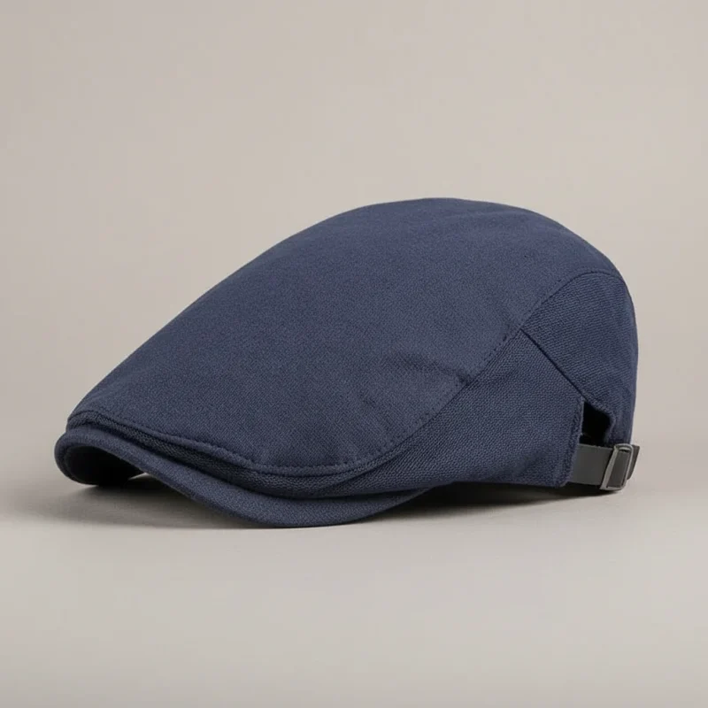 Casquette plate coton homme style ajustable - Vue 1 - casquette plate