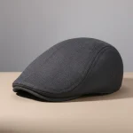 Casquette plate coton homme style anglais ajustable - Vue 1 - casquette plate