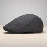 Casquette plate coton homme style anglais ajustable - Vue 2 - casquette plate
