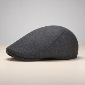 Casquette plate coton homme style anglais ajustable - Vue 2 - casquette plate