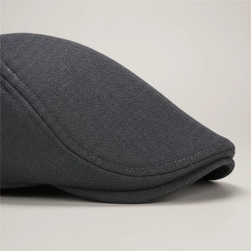 Casquette plate coton homme style anglais ajustable - Vue 4 - casquette plate