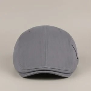 Casquette plate coton homme style casual ajustable - Vue 1 - casquette plate