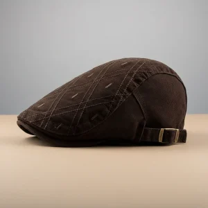 casquette plate coton homme style casual ajustable - Vue 2 - casquette plate