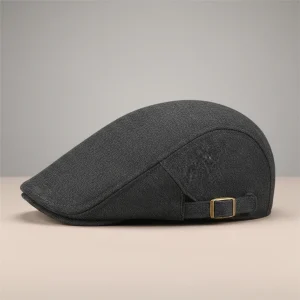 Casquette plate coton homme style décontracté ajustable - Vue 2 - casquette plate