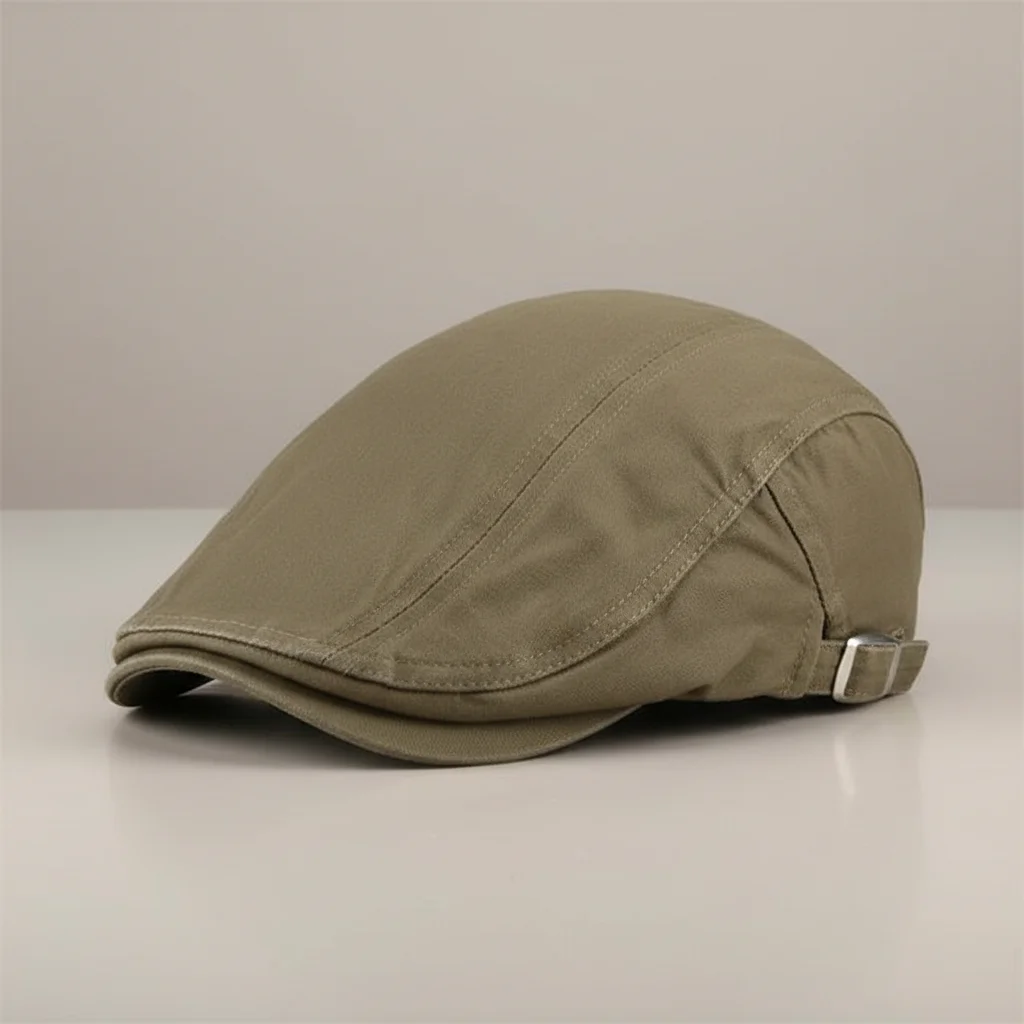 Casquette plate coton homme style estival ajustable - Vue 1 - casquette plate