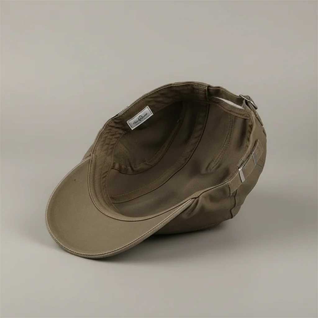 Casquette plate coton homme style estival ajustable - Vue 3 - casquette plate