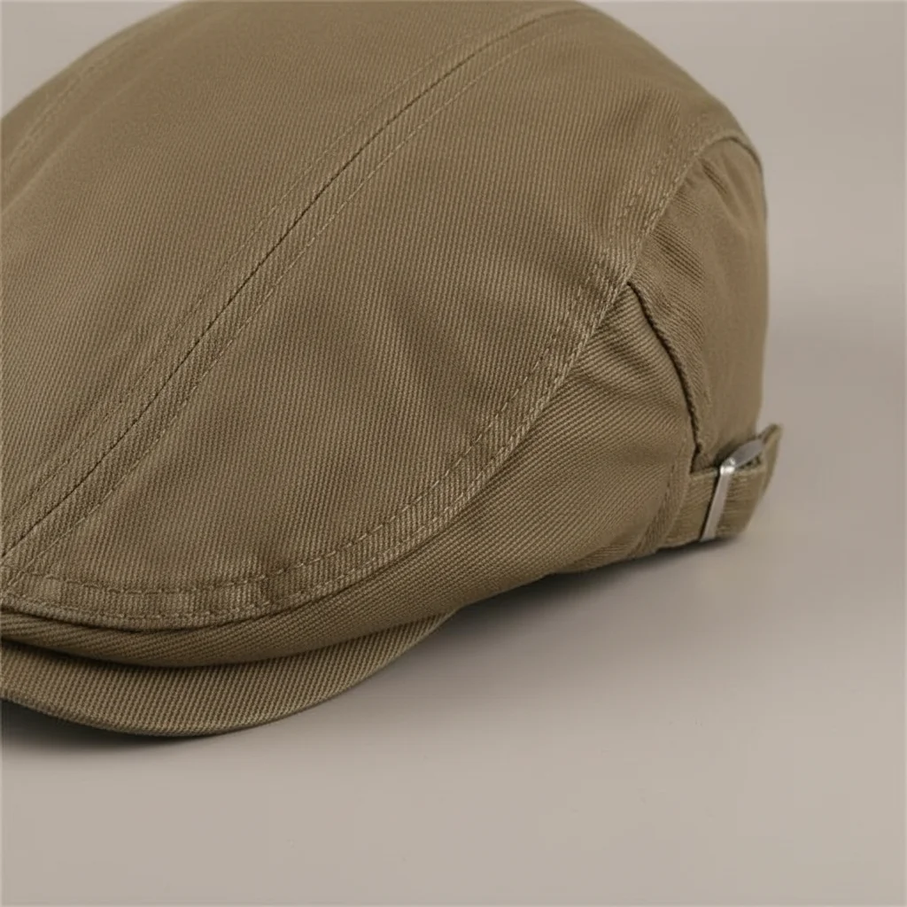 Casquette plate coton homme style estival ajustable - Vue 4 - casquette plate