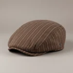 Casquette plate coton homme style estival rayé - Vue 1 - casquette plate