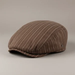 Casquette plate coton homme style estival rayé - Vue 1 - casquette plate