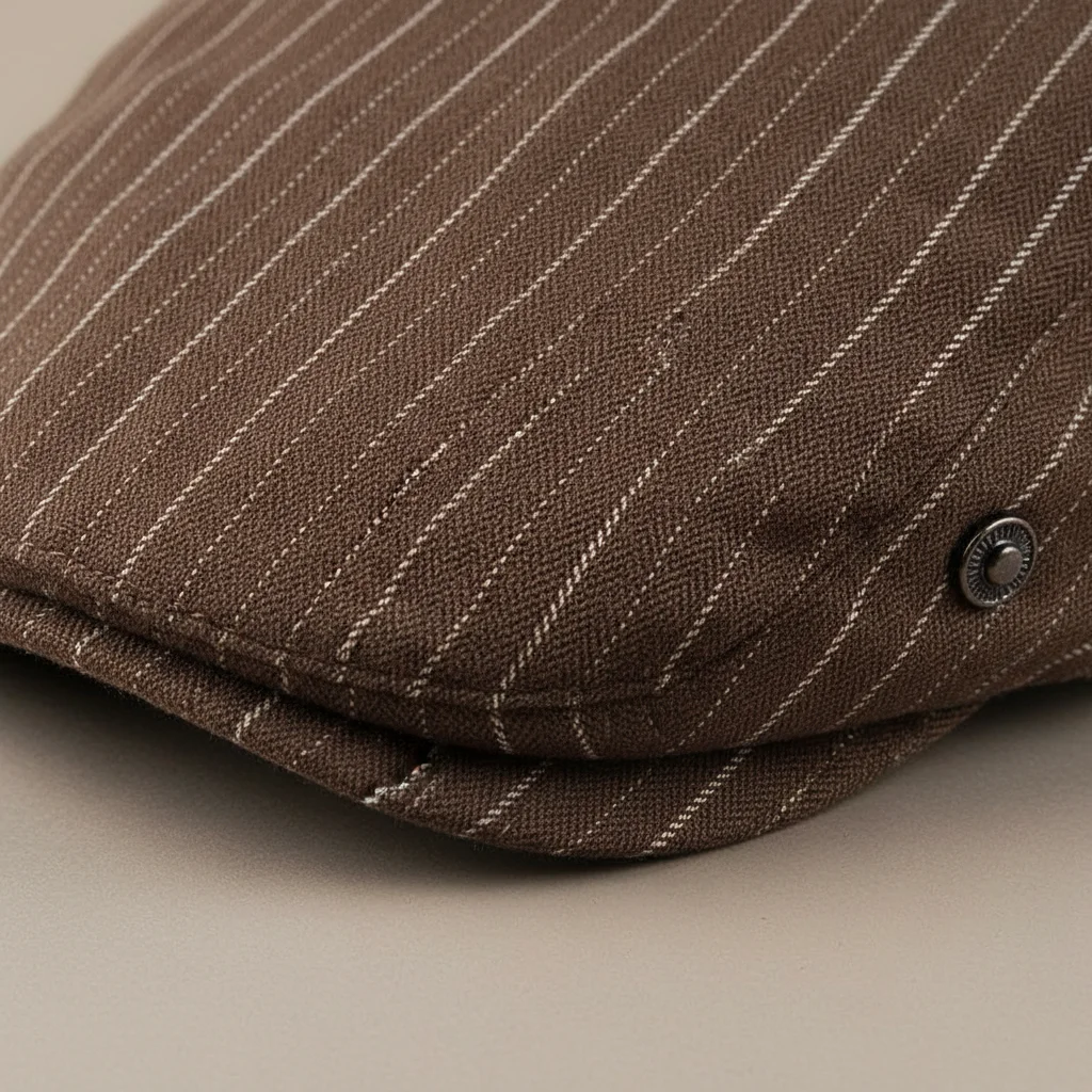 Casquette plate coton homme style estival rayé - Vue 4 - casquette plate
