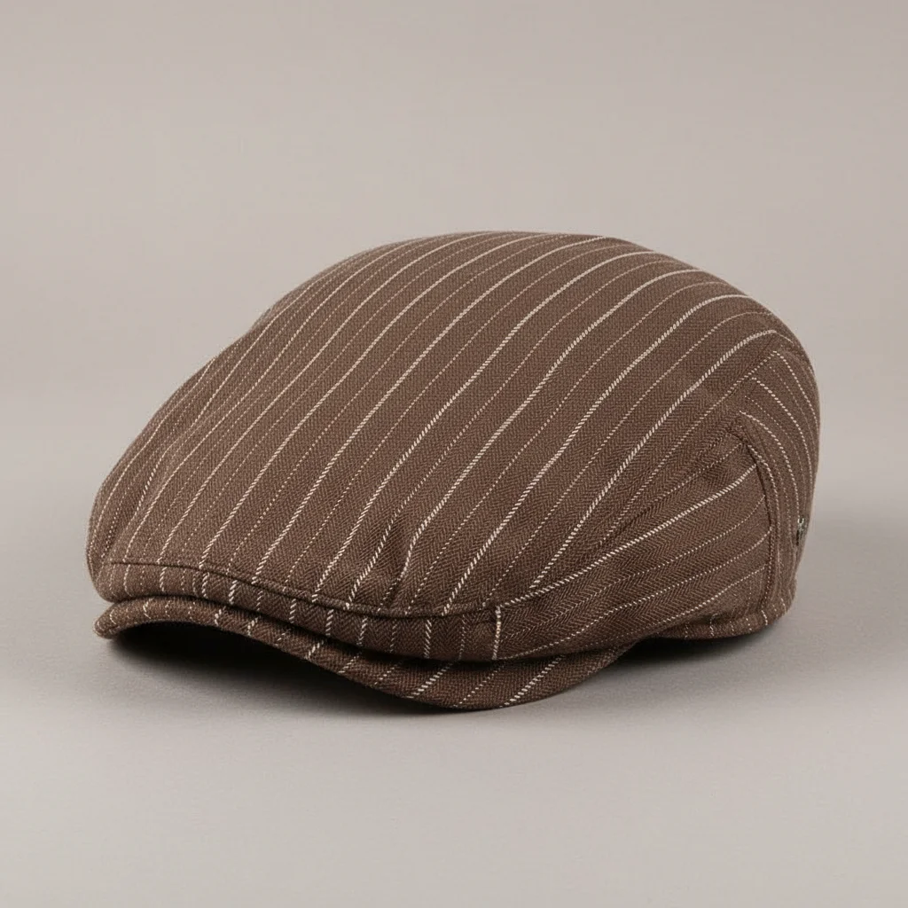Casquette plate coton homme style estival rayé - Vue 5 - casquette plate