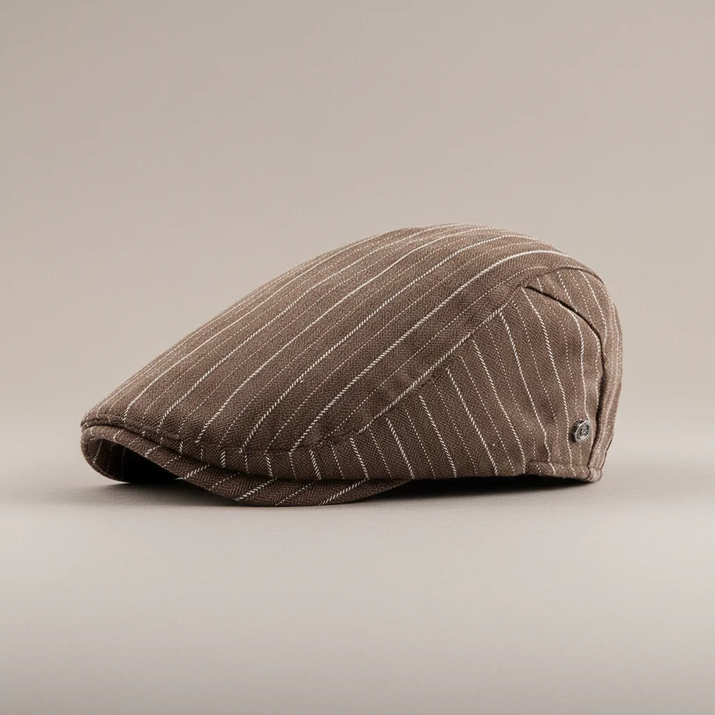 Casquette plate coton homme style estival rayé - Vue 6 - casquette plate
