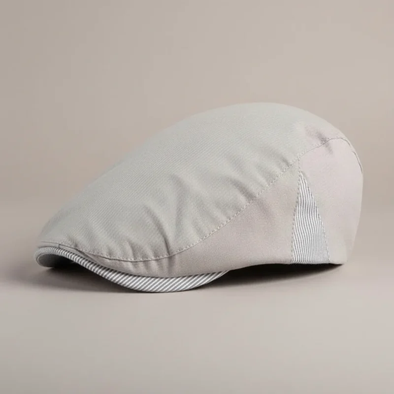 Casquette plate coton homme style été ajustable - Vue 1 - casquette plate