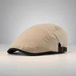 Casquette plate coton homme style gentleman - Vue 1 - casquette plate