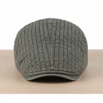 Casquette plate coton homme style patchwork ajustable - Vue 1 - casquette plate