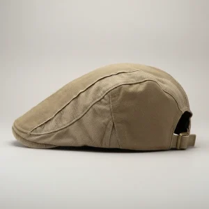 Casquette plate coton homme style patchwork ajustable - Vue 2 - casquette plate