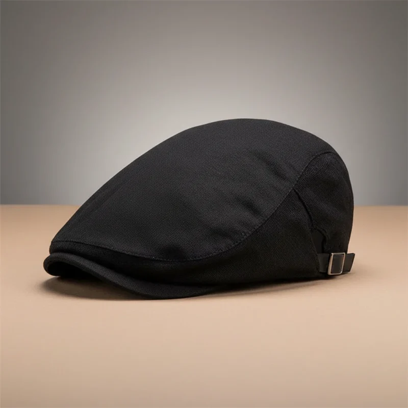 casquette plate coton homme style preppy - Vue 1 - casquette plate