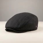 Casquette plate coton homme style rayé - Vue 1 - casquette plate