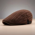 casquette plate coton homme style tricot - Vue 4 - casquette plate