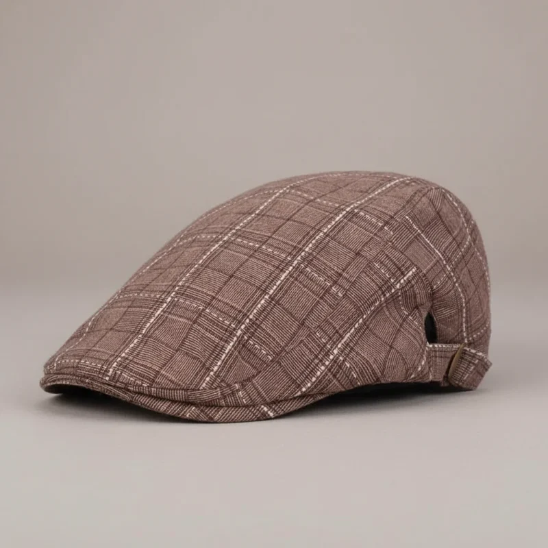 Casquette plate coton homme style vintage - Vue 1 - casquette plate