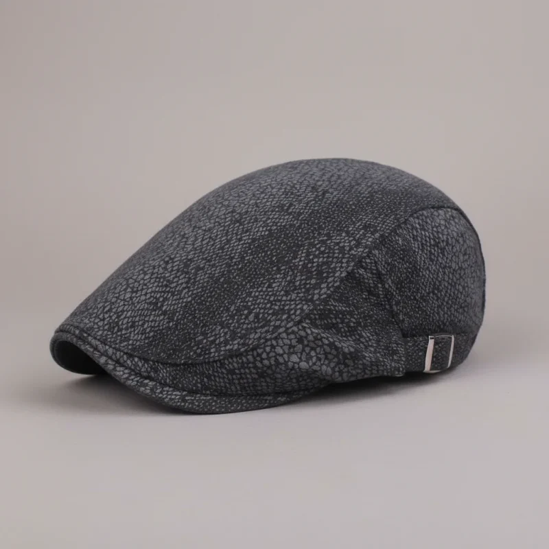 casquette plate coton imprimé ajustable - Vue 1 - casquette plate