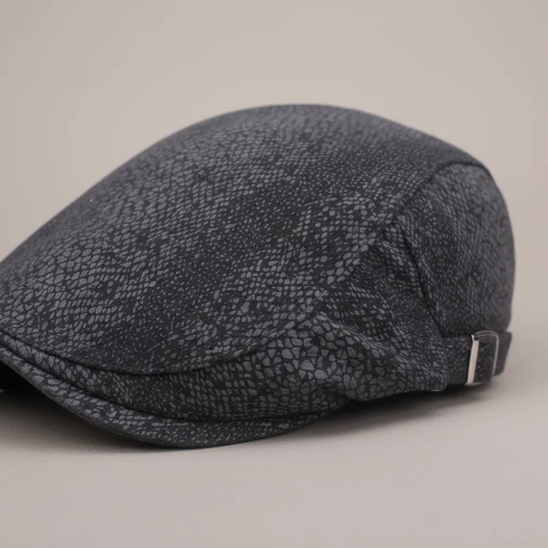 casquette plate coton imprimé ajustable - Vue 4 - casquette plate