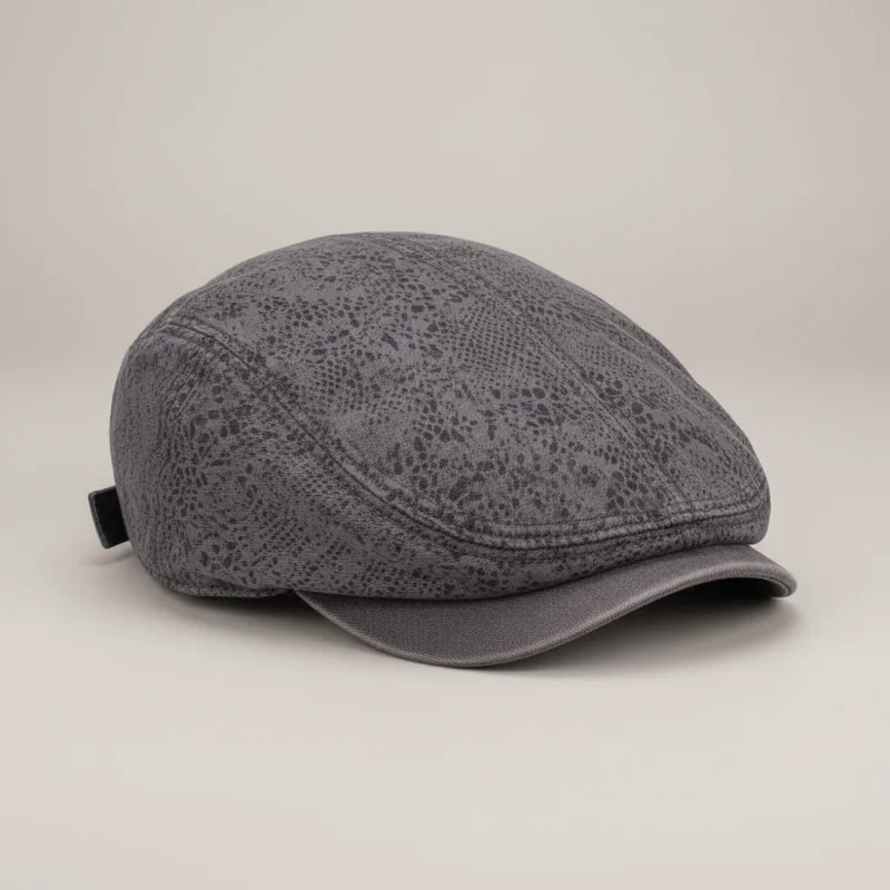 casquette plate coton imprimé ajustable unisexe - Vue 5 - casquette plate