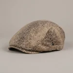 Casquette plate coton imprimé léopard ajustable - Vue 1 - casquette plate