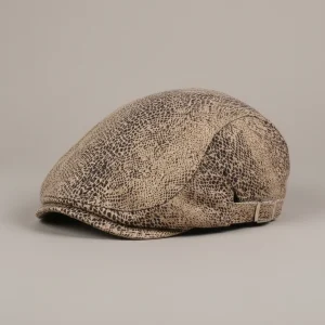 Casquette plate coton imprimé léopard ajustable - Vue 1 - casquette plate