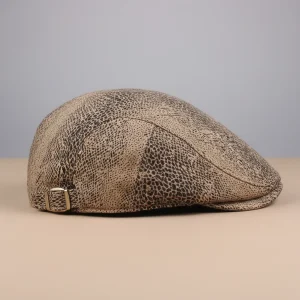 Casquette plate coton imprimé léopard ajustable - Vue 2 - casquette plate