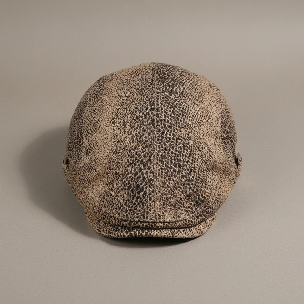 Casquette plate coton imprimé léopard ajustable - Vue 3 - casquette plate