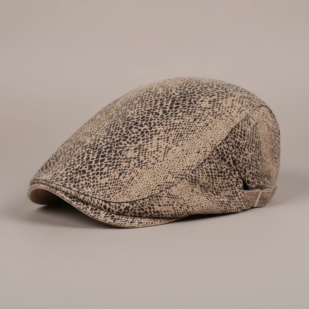Casquette plate coton imprimé léopard ajustable - Vue 6 - casquette plate