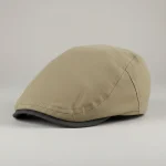 casquette plate coton kaki style décontracté - Vue 1 - casquette plate