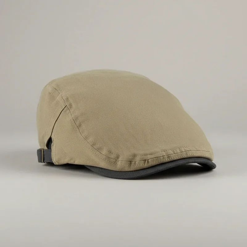 casquette plate coton kaki style décontracté - Vue 5 - casquette plate