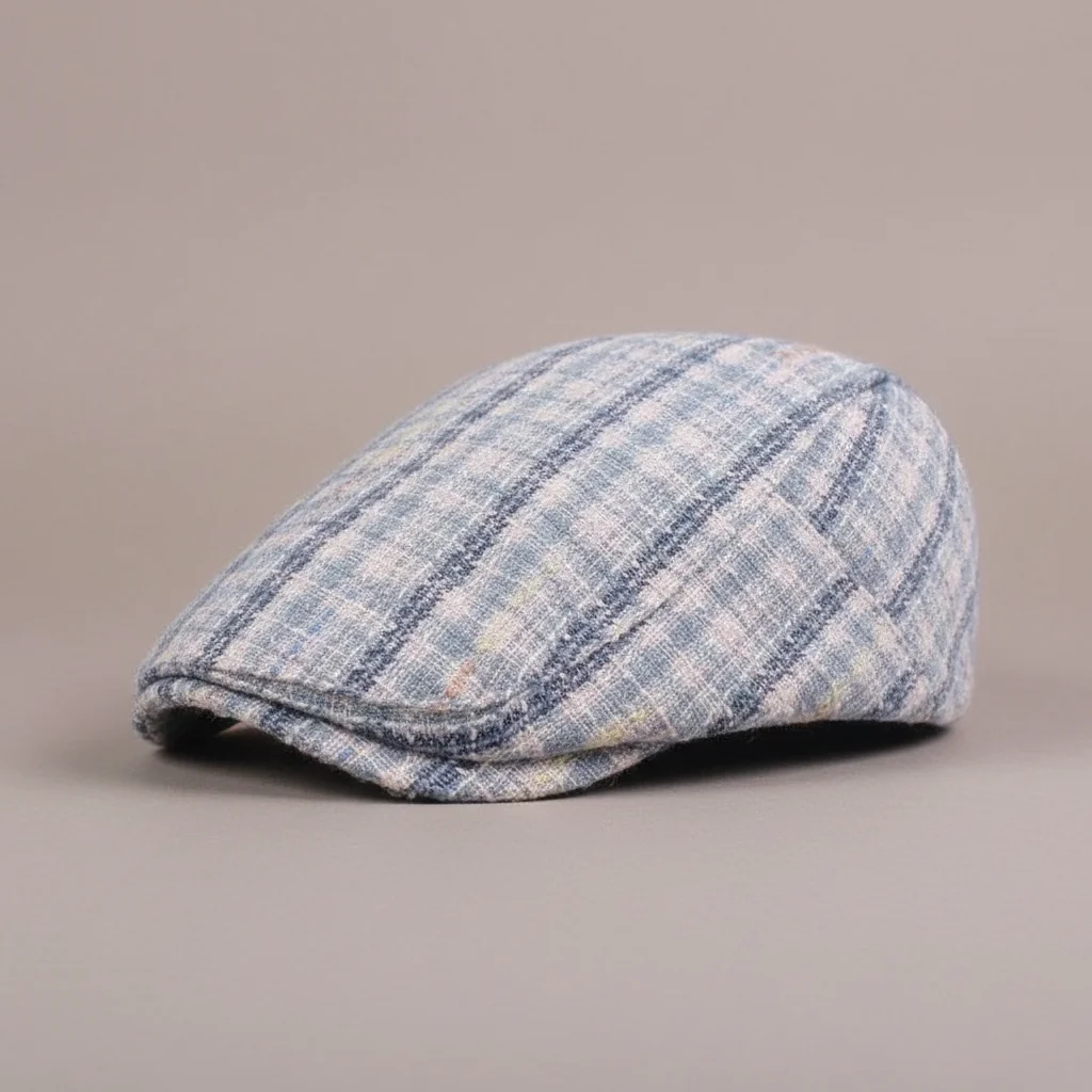 casquette plate coton motif rétro ajustable - Vue 1 - casquette plate